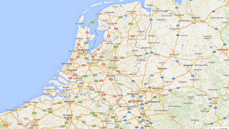 Kaart van Nederland